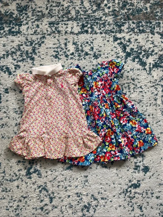 Bundle of Ralph Lauren baby Floral Dresses