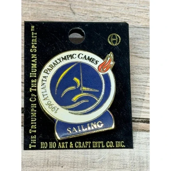 Vintage 1996 Atlanta Paralympic Games‎ Sailing Pin