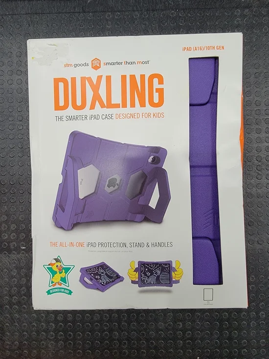 Duxling Kids iPad Case - Purple (iPad A16, 10th Gen Compatible)