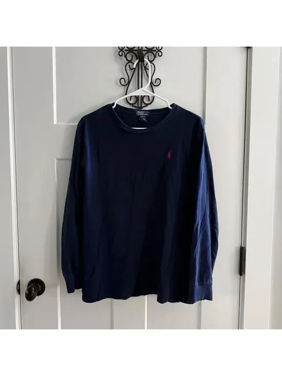 🐎 Polo Ralph Lauren Navy Long Sleeve Tee