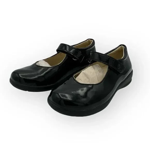 Naturino Girls Catania Mary Jane Flats Shoes Black Size 27
