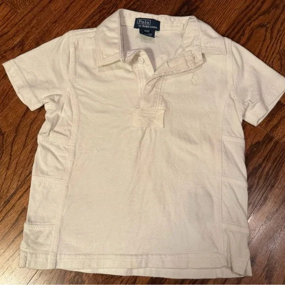 Vintage Ralph Lauren Kids White Polo Shirt