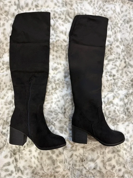 Black Over the Knee Boots