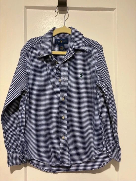 RL Blue & White Gingham Shirt