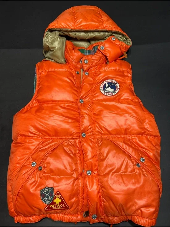 POLO RALPH LAUREN VINTAGE SKI PUFFER VEST GILET Size M