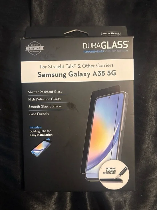 Tempered Glass Screen Protector for Samsung Galaxy A35 5G - Black