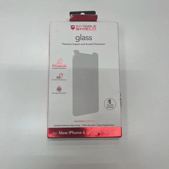 ZAGG‎ InvisibleShield Glass Screen Protector iPhone Xs Max 11 Pro Max 6.5 In NEW