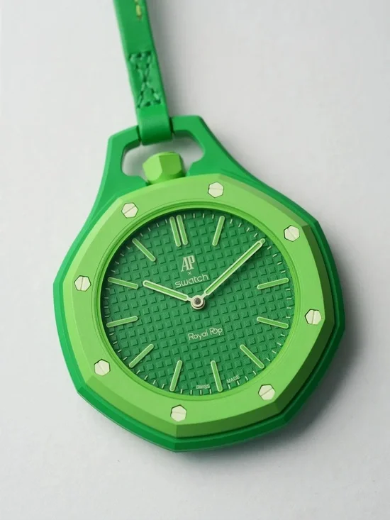 Swatch Royal pop green eight watch