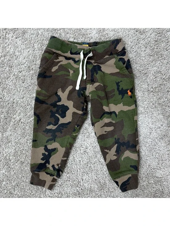 Polo Ralph Lauren Toddler Camouflage Fleece Jogger Pants 2T/2 Years