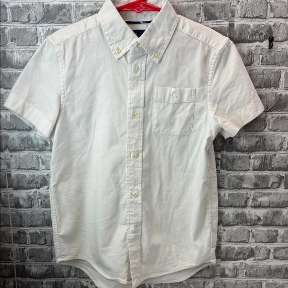 Boy's Ralph Lauren White Short Sleeve Shirt‎