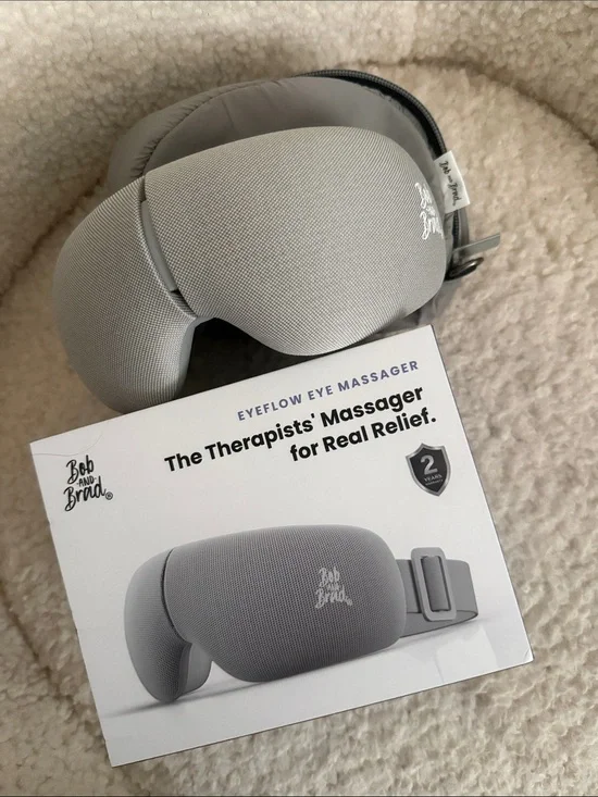 Gray Eyeflow Eye Massager - Heated & Vibrating Relief