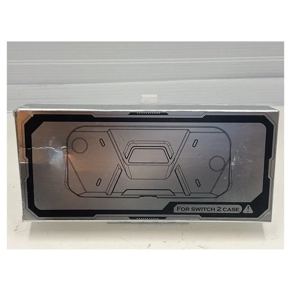 FIWWAT Rugged Protective Case for Nintendo Switch 2 - Black Hybrid‎ TPU/PC Shell