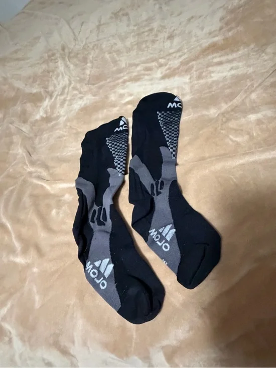 Mojo Men’s Black & Gray Athletic Compression Socks Medium