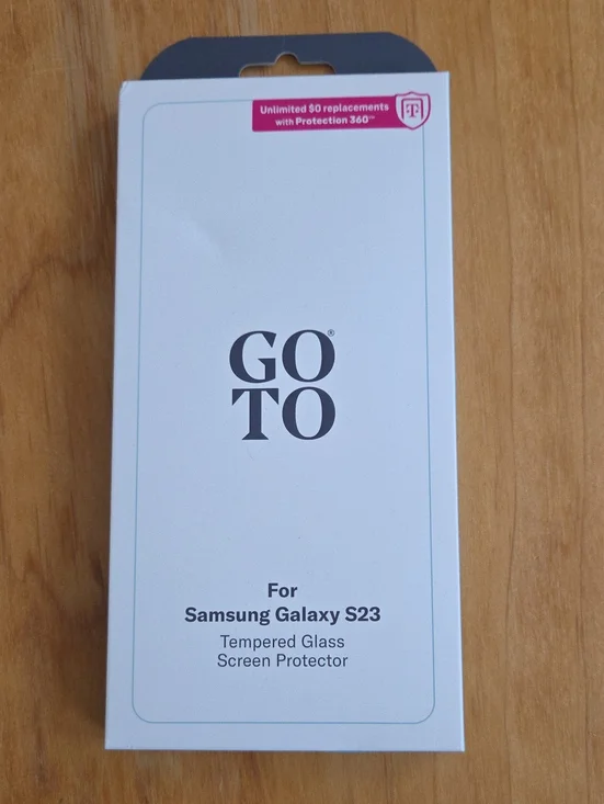 Go-To Tempered Glass Screen Protector for Samsung Galaxy S23 - White Packaging