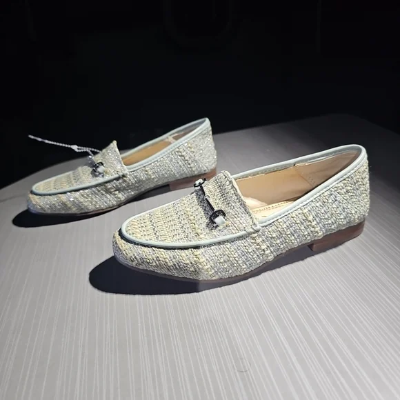 Sam Edelman Loraine Mini Girl's‎ Loafers Size 13M Tide Blue Tweed NWOB Condition