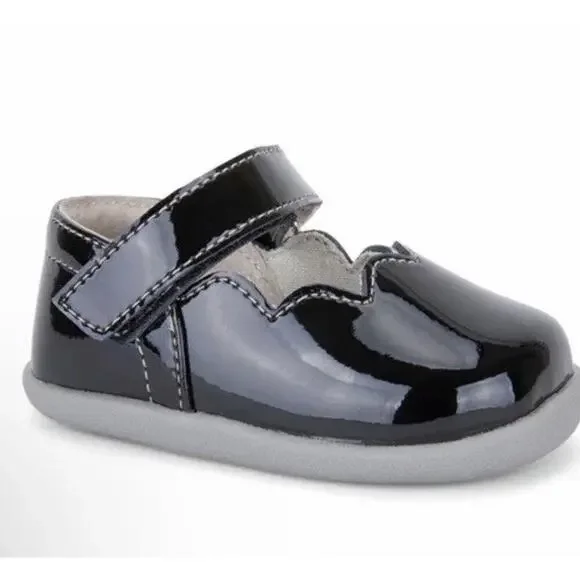 SEE KAI RUN Susie Mary Jane Shoes Black Patent Leather Sz 5.5 C NEW