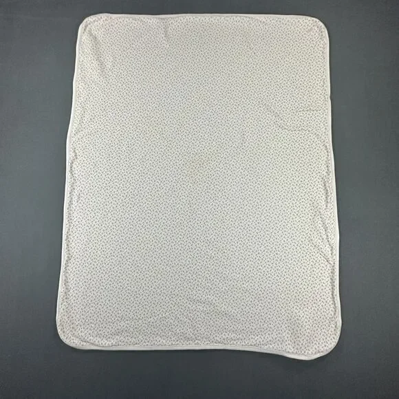 Ralph Lauren Baby Girl Blanket Reversible Receiving Cotton Pink ROSE BUD NWT