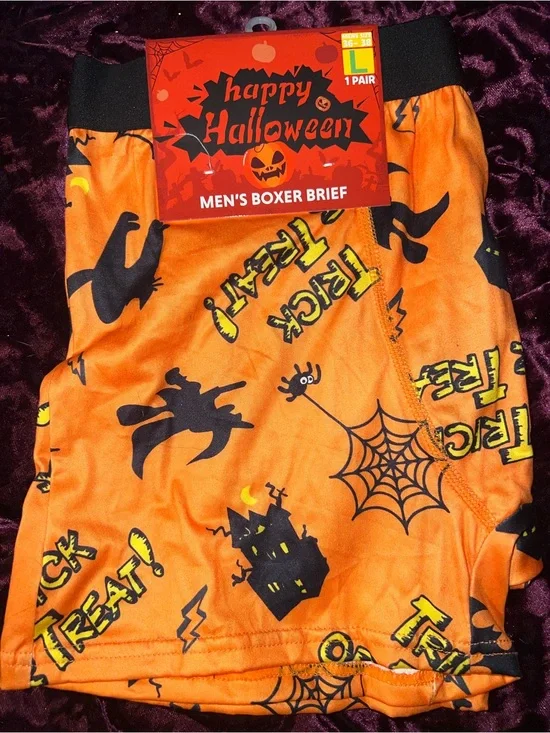 NWT Men's L Halloween Boxer Briefs