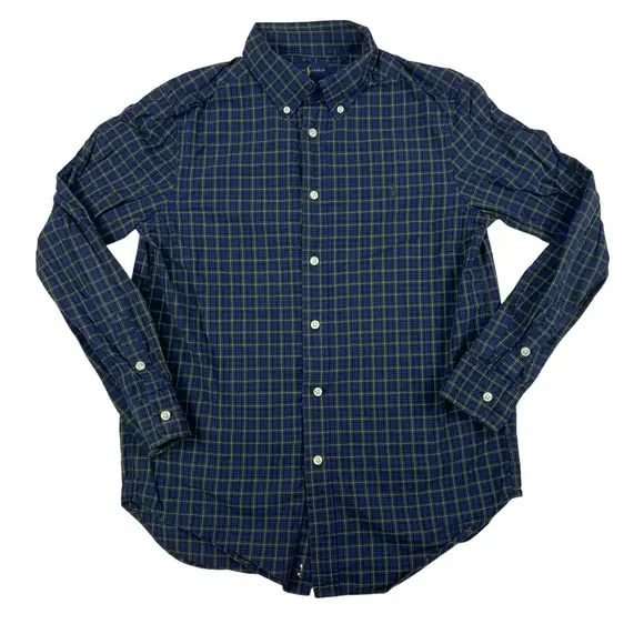 Ralph Lauren Shirt Youth Large Plaid Button Down Long Sleeve Classic Casual