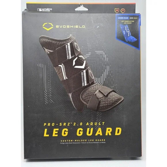 Evoshield PRO-SRZ 2.0 Baseball Softball Adult Leg Guard Blue Right Hand Hitter