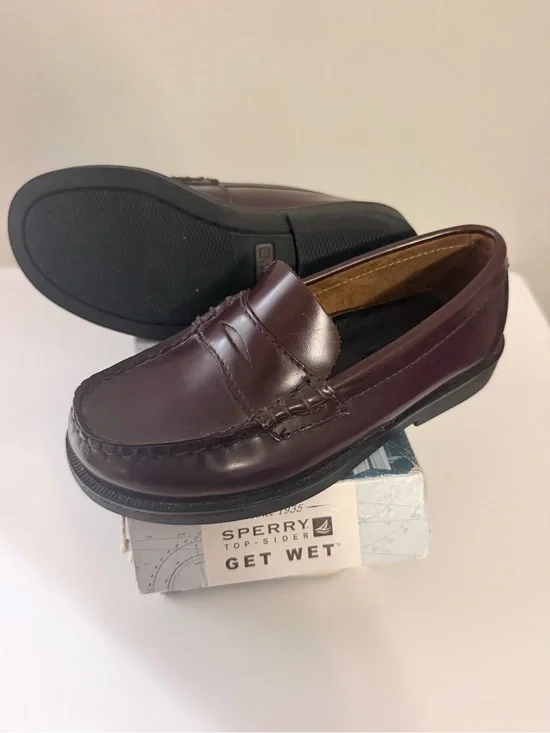 Sperry Kids Burgundy Penny Loafers