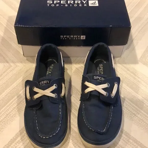 Sperry Top-Sider Little Boys Cruz Jr Navy Shoes - Size 11 1/2