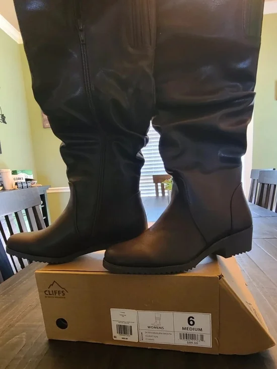 Cliffs by WHITE MOUNTAIN Brown Over-the-Knee Riding Boots