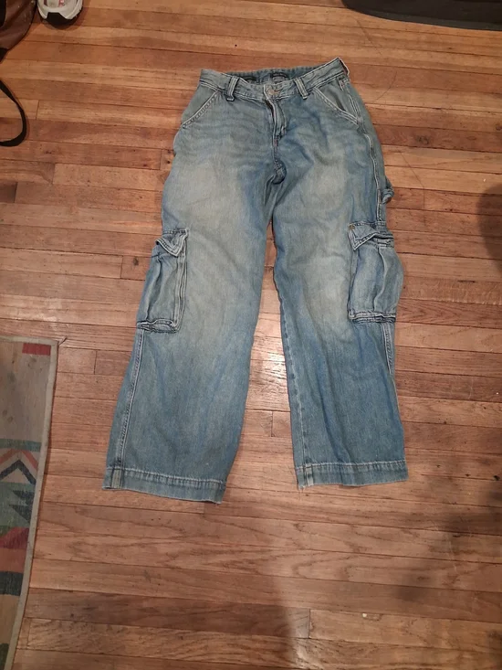 Ralph Lauren Light Blue Cargo Jeans - Relaxed Kids Style