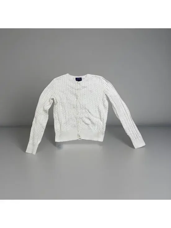 Polo Ralph Lauren Cotton Cable Cardigan Sweater Girl’s Size L12-14)