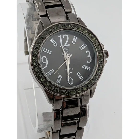 NY&C Watch Women 32mm Case Gunmetal Tone 7.25