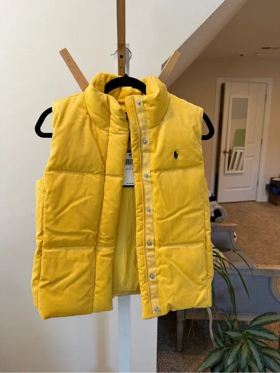 Kids Yellow Puffer Vest
