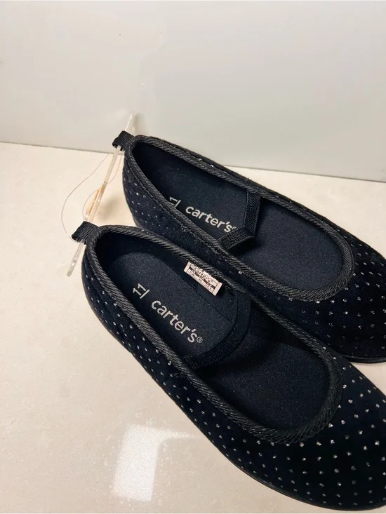 Carter's Black Girls' Sparkle Ballet Flats