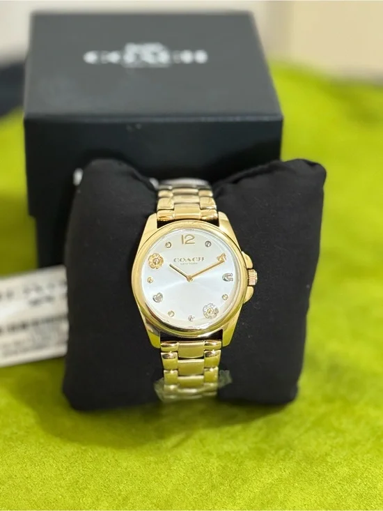 Coach Gold and Silver Two-Tone Women's Bracelet Watch