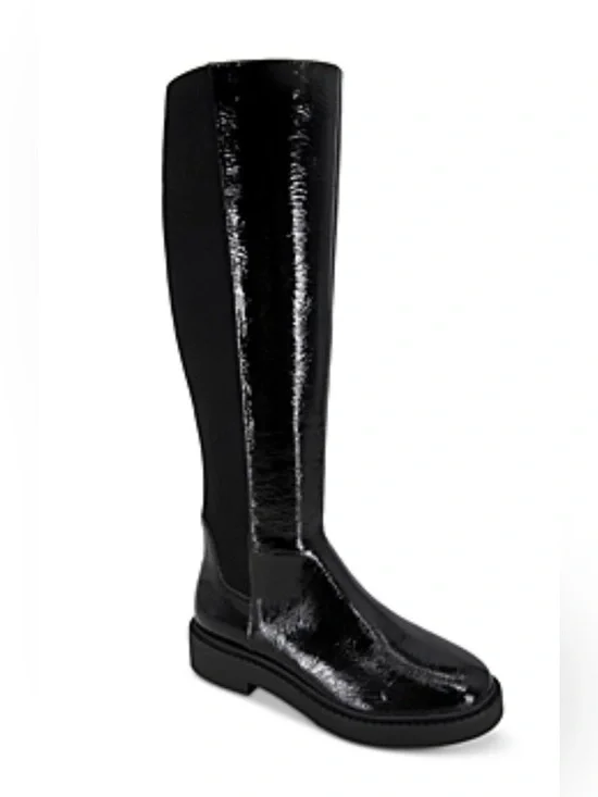 ANDRE ASSOUS VIVA PATENT BOOTS | BLACK | WOMEN’S 6.5 | NEW