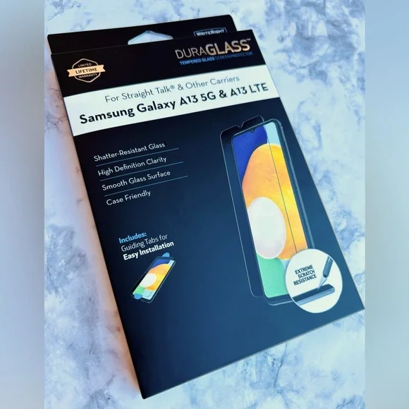 DURAGLASS Tempered Glass Screen‎ Protector, NEW, Samsung Galaxy A13 5G & A13 LTE