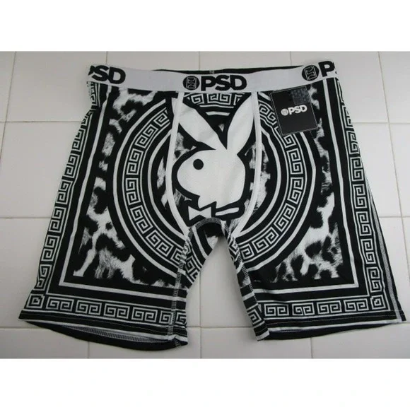 PSD x Playboy White Bunny Playboy Cheetah X Men's XL Underwear Boxer Briefs