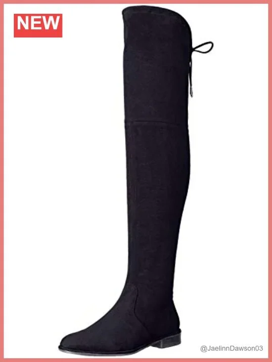 Marc Fisher Faux Suede Over-the-Knee Riding Boot Block Heel