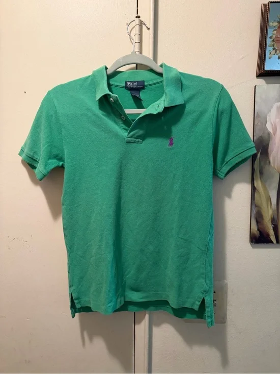 Polo Ralph Lauren Green Short Sleeve Polo Shirt M(10-12)