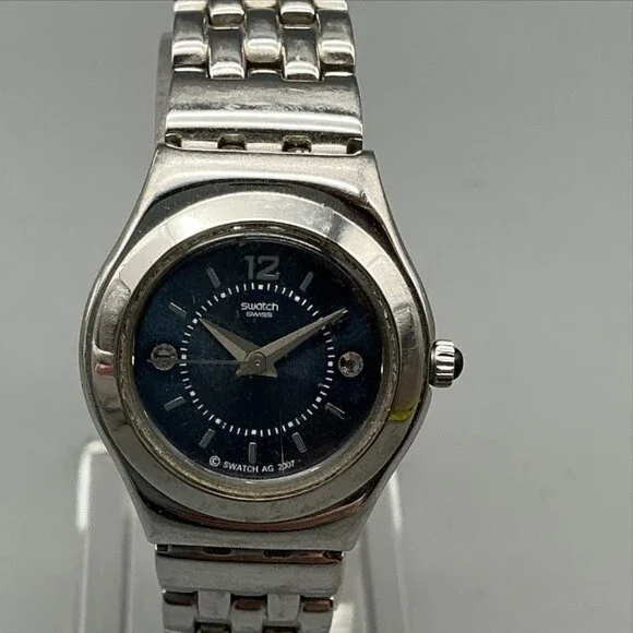 Swatch Irony Womens Watch 22mm Trustfully Mine Stainless Steel New Battery 6