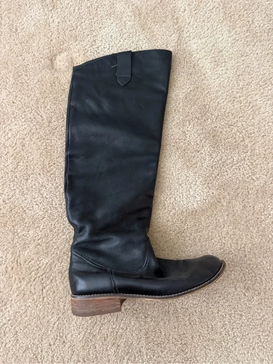 Nordstrom Black Leather Over-the-Knee Riding Boots