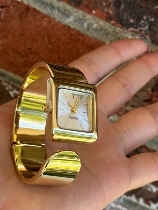 Classic Vintage Cuff Watch - Square Face