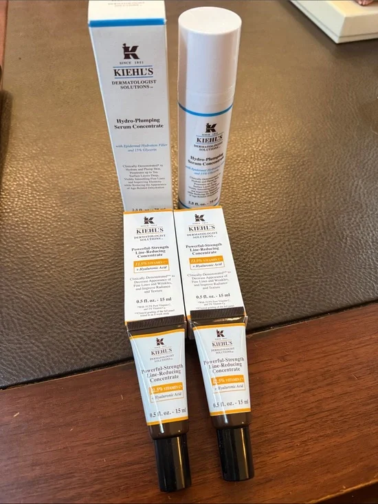 Kiehl’s Bundle 2 Line Correcting Concentrate and 1 Hydro Plumping Concentrate