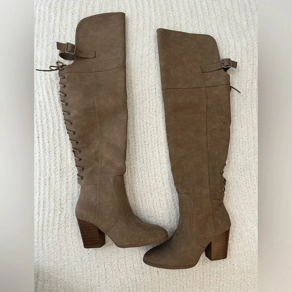 Jasmine Brown Over-the-Knee Boots