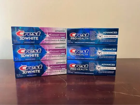 Crest 3D White and Pro-Health Advanced Toothpaste - 6 Boxes