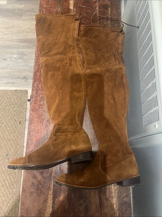 Brown Suede Over-the-Knee Women’s High Boots