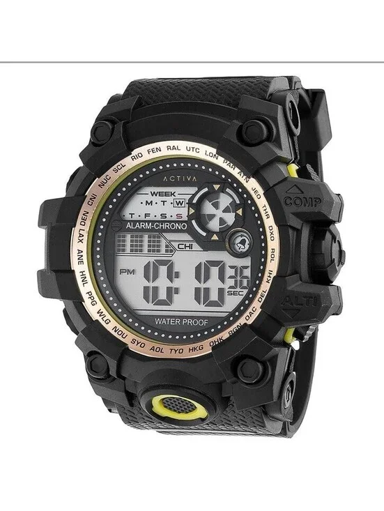 Activa X Invicta Men's DigitalWatch - 52mm, Black (ACW430-006)