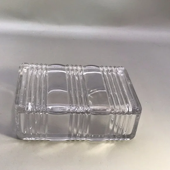 Glass Casket Covered‎ trinket Dish Box