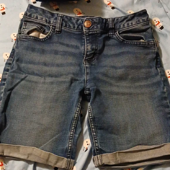 Justice girls Denim shorts 16