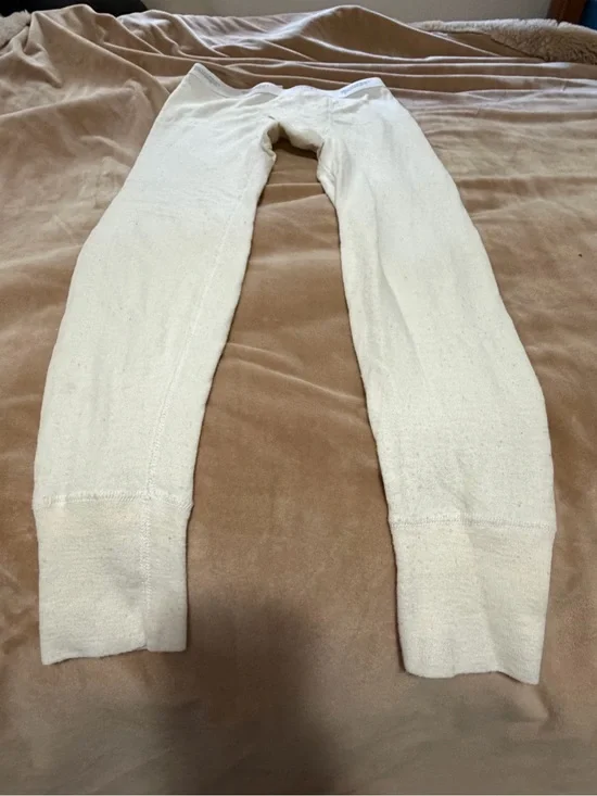 Northwest Passage Cream Thermal Washable Wool Long Johns Base Layer Men’s Medium