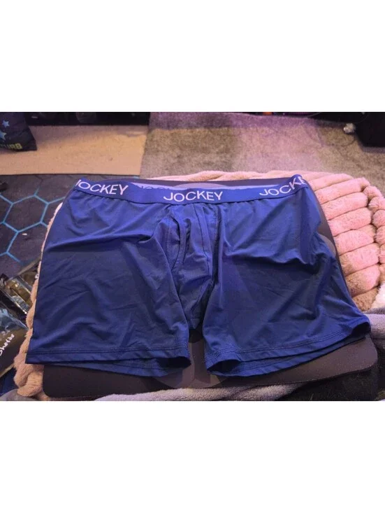 Men's Jockey Generation Underwear 1 Pair Boxer Briefs Navy Blue XL